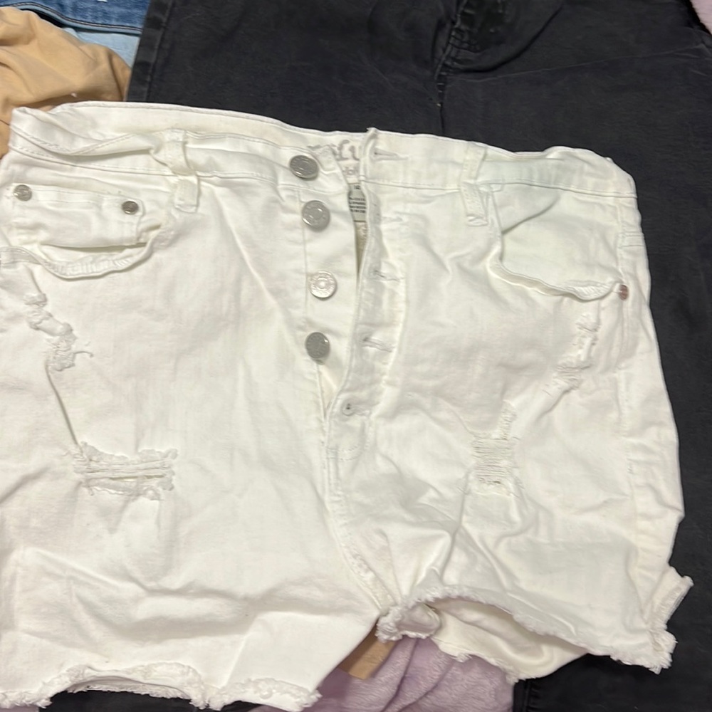 High waisted white Charlotte Russe shorts